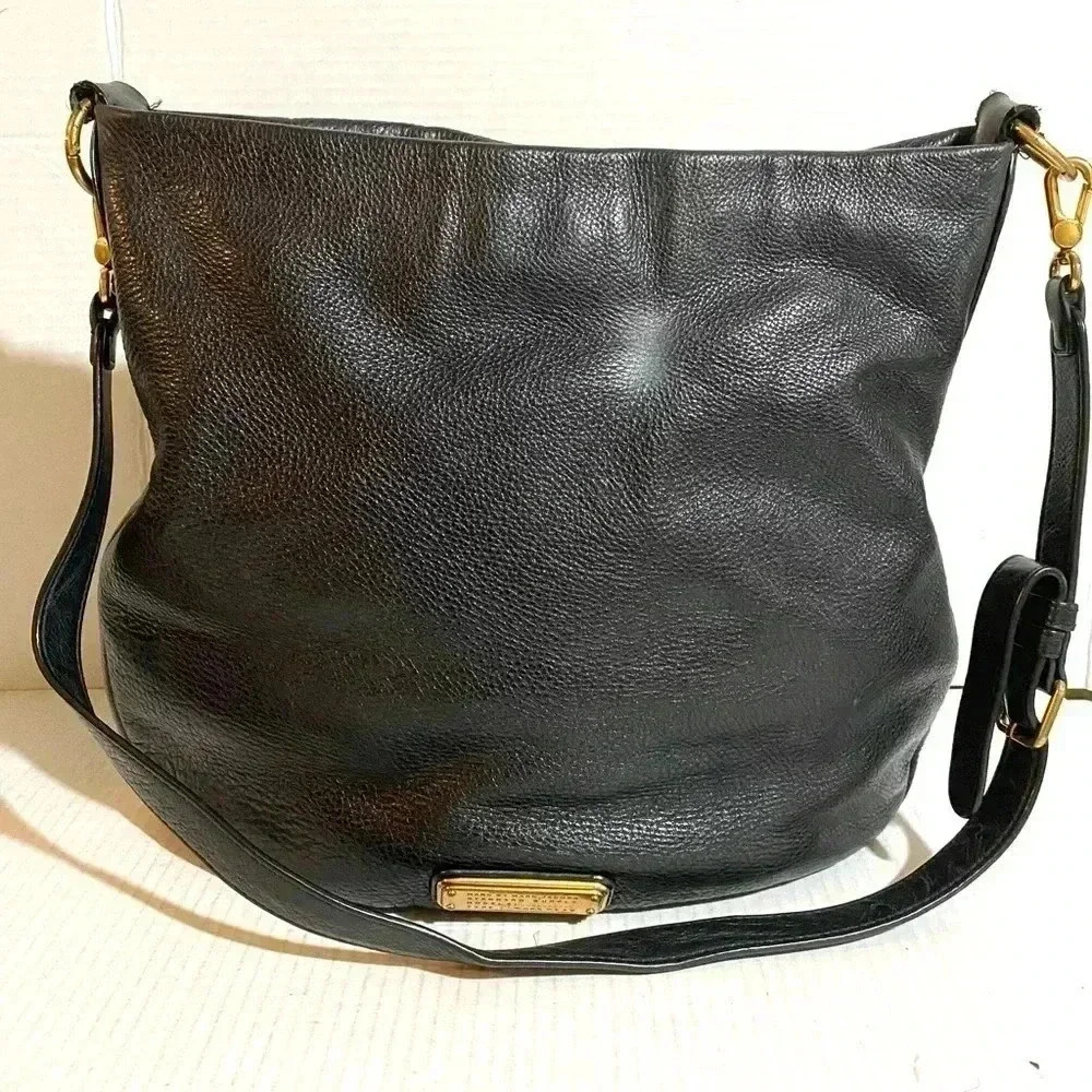 Marc by Marc Jacobs black leather shoulder handbag